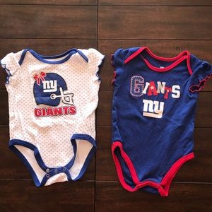 Baby girl NY Giants onesie